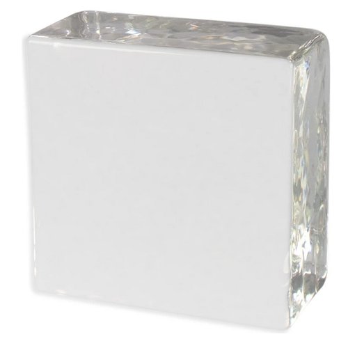 Vollglasziegel Crystal Collection 10x10x5 cm einseitig satiniert