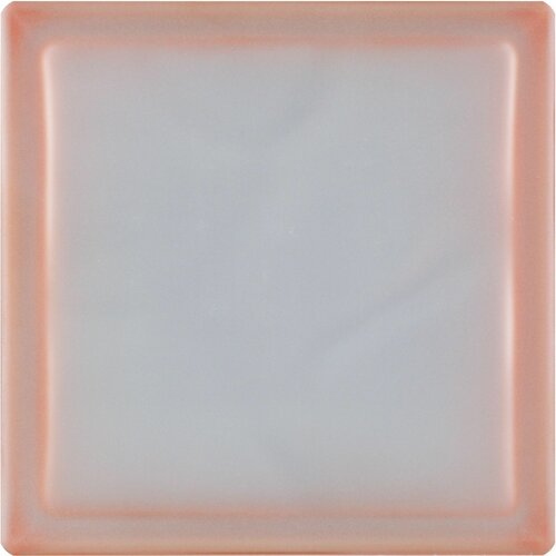 BM Glasbaustein Wolke Reflex Orange 2-seitig satiniert 19x19x8 cm