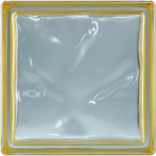 BM Glasbaustein Wolke Reflex Gold 19x19x8 cm