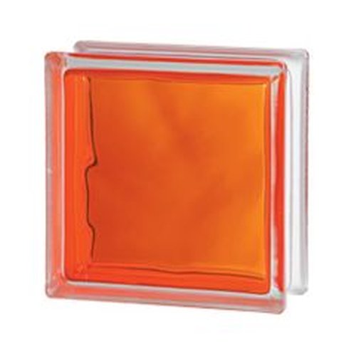 Glasbaustein SOLARIS Wolke BRILLIANT orange