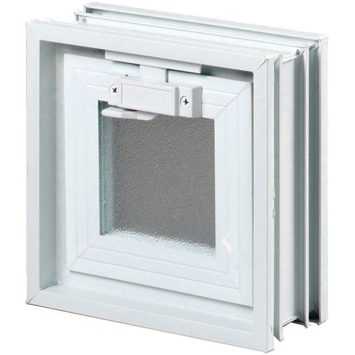 Lüftungsfenster für 1 Glasbaustein 19x19x8 cm